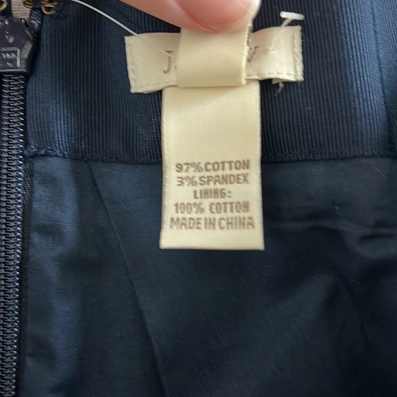 J. Crew navy bubble hem mini skirt size 8 Tags on - Picture 5 of 5